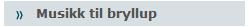 Musikk til bryllup